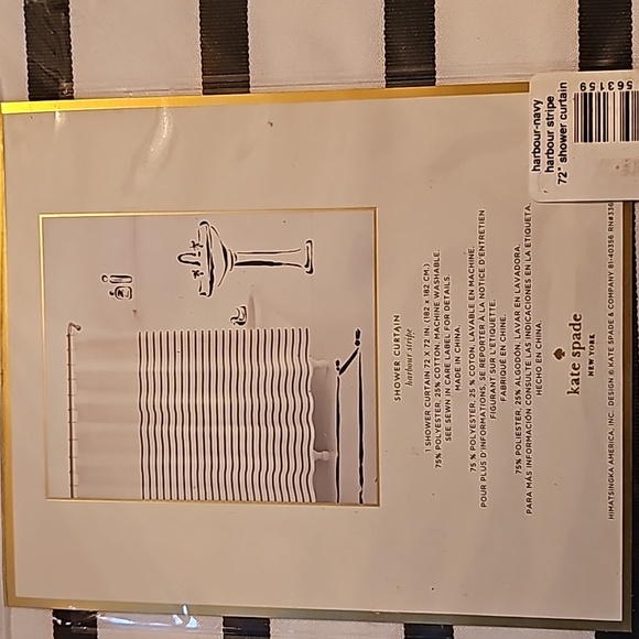 Kate Spade shower curtain - Picture 2 of 3